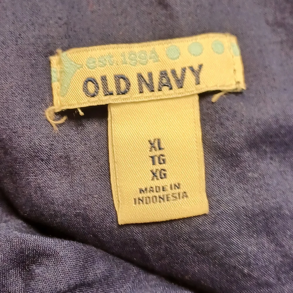 Old Navy Girls Bandana Print Cotton High Low Sun Dress Sz XL Navy Blue